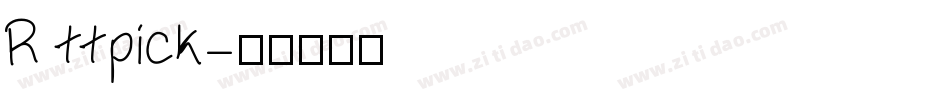 R ttpick字体转换